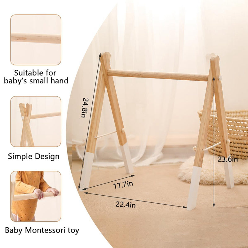 Minimalist Wooden Baby Activity Gym Playground