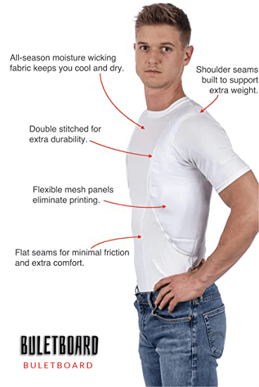 Last Day 60% Off – Men/women’s Concealed Leather Holster T-shirt