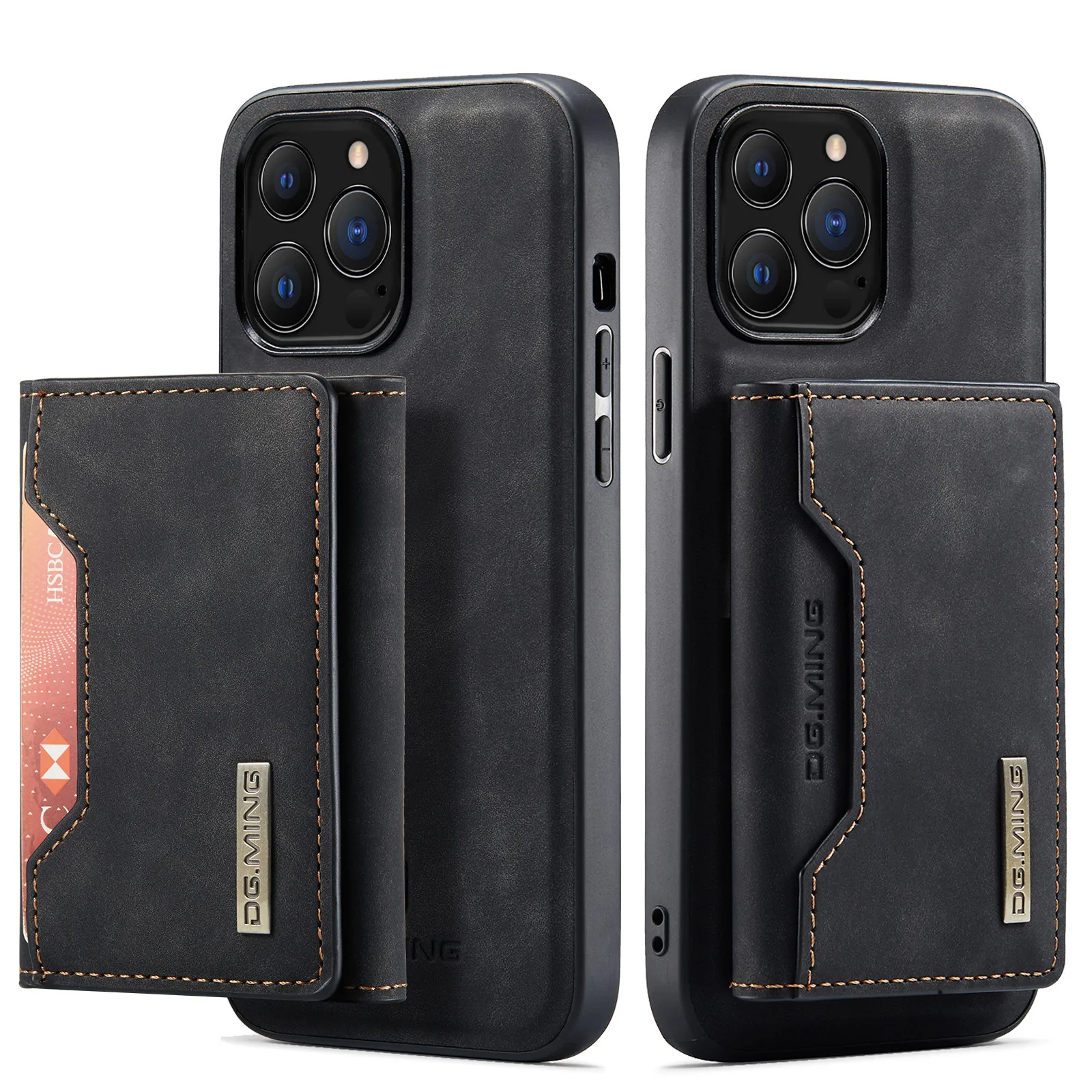2 In 1 Detachable Leather Wallet Case For Iphone