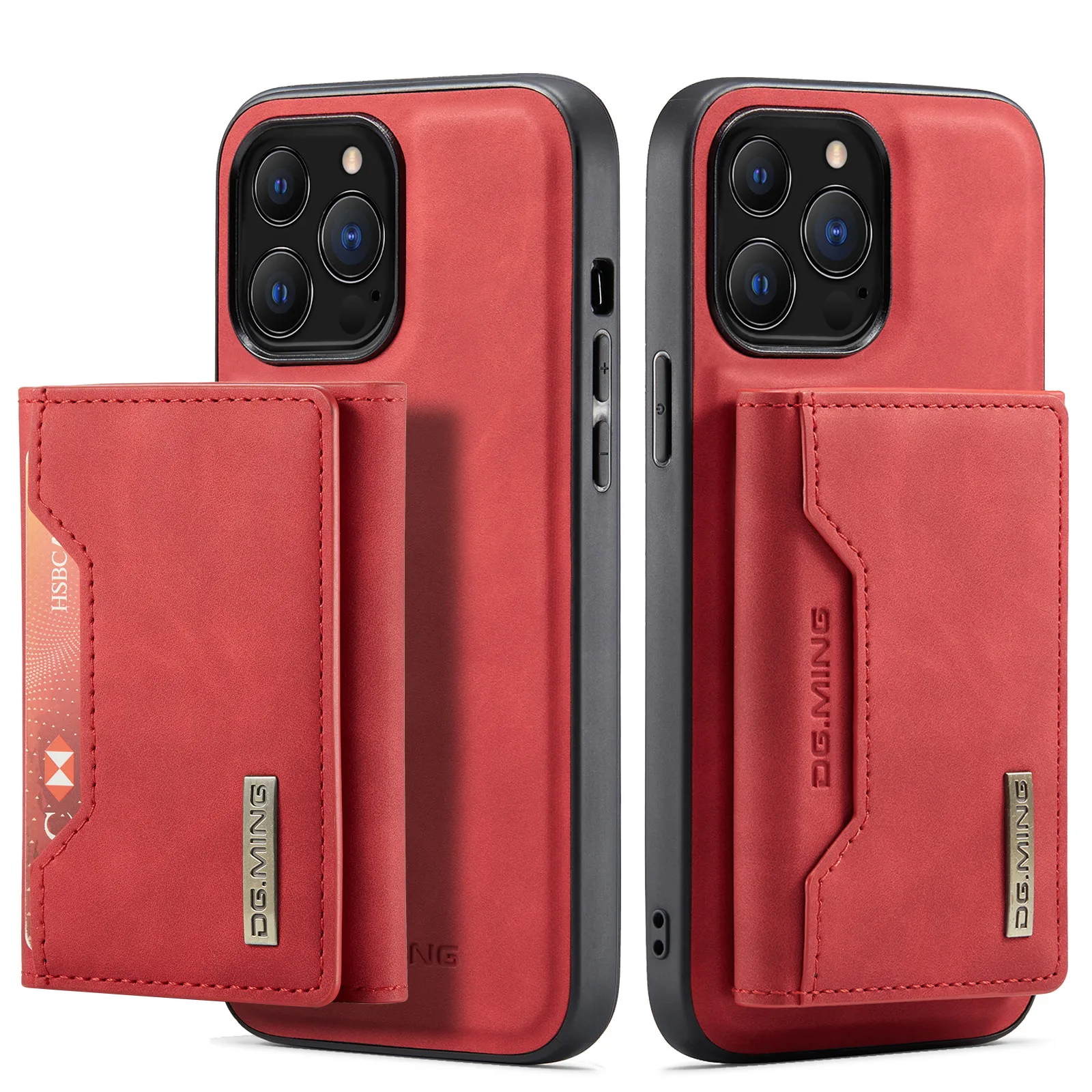 2 In 1 Detachable Leather Wallet Case For Iphone