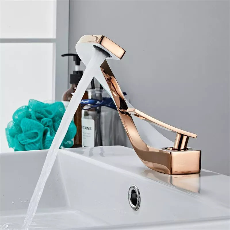 Nordic Arch Artistic Deck Mounted Faucet
