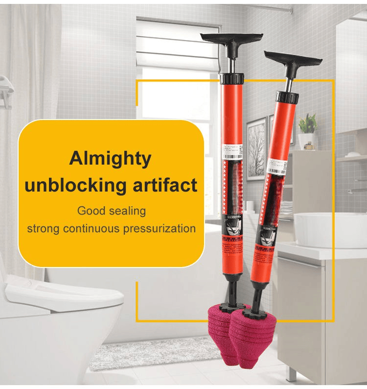 New Year Special Sale 49% Off – Household High-pressure Manual Toilet Drain Pipe Unblocker