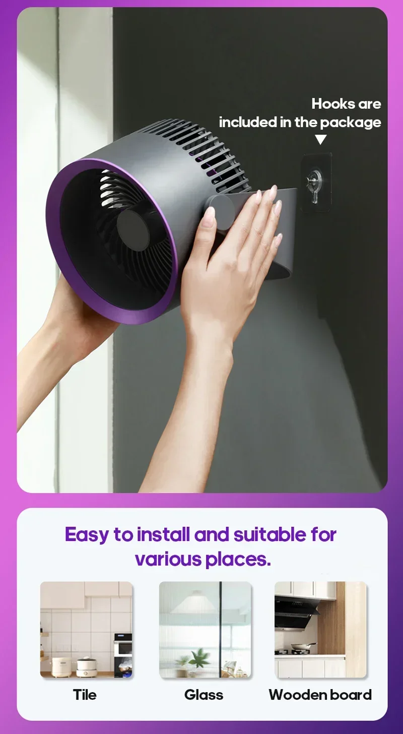 Wireless Portable Quiet Fan Circulator Air Cooler