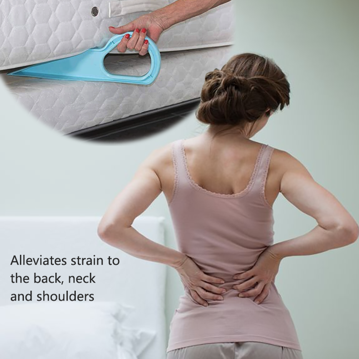 Ergonomic Mattress Wedge Elevator – Bed Making & Mattress Lifting Handy Tool Alleviate Back Pain