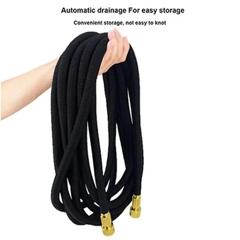 Expandable Garden Hose With 10-function Spray Nozzle - 25 Ft