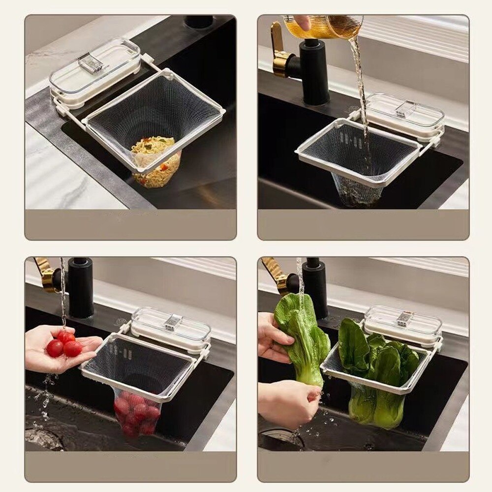		Suction Cup Kitchen Sink Filter Rack	
