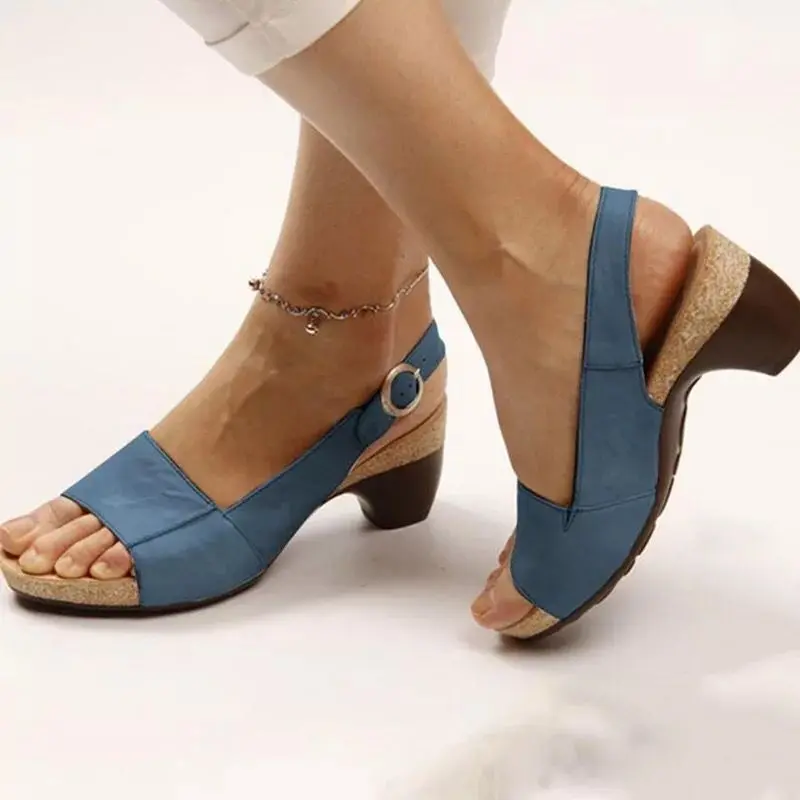 Women’s Elegant Low Chunky Heel Comfy