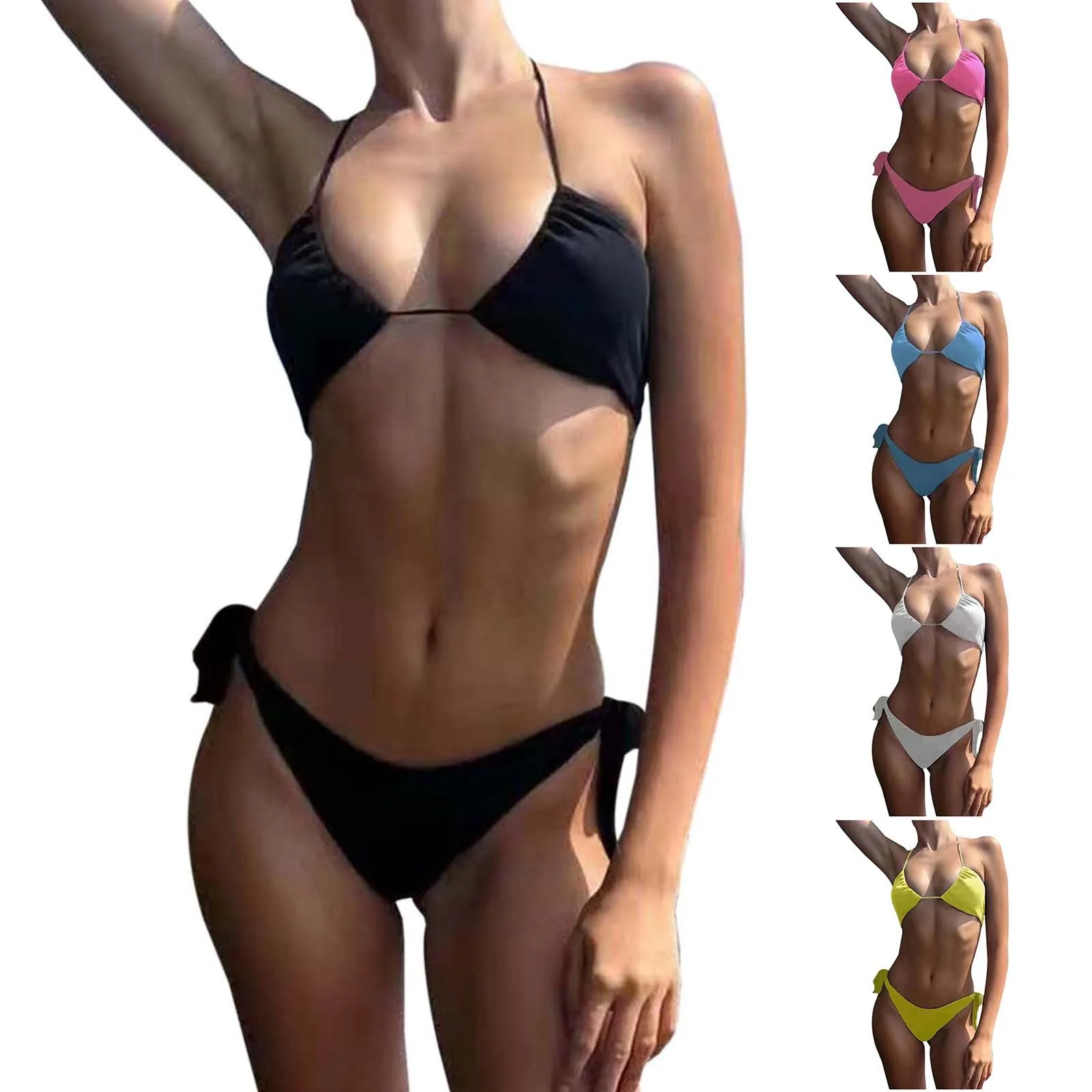 Tan-through Bikini Set Beach Style 2024
