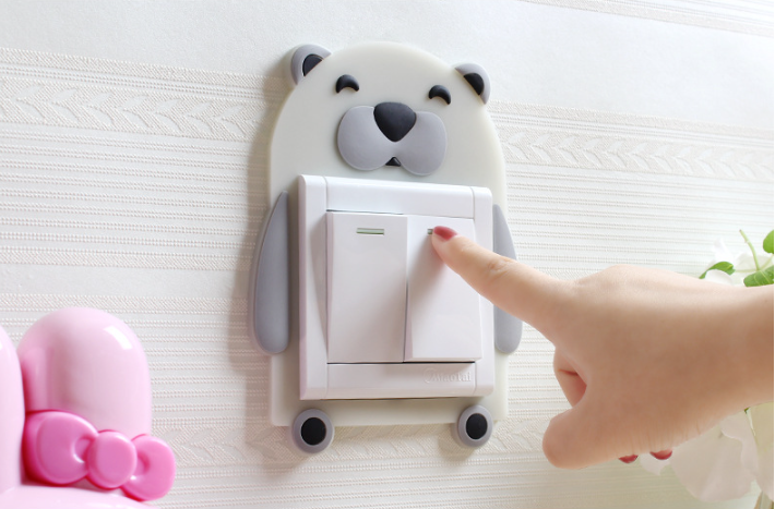3d Luminous Cartoon Animals Switch Cover