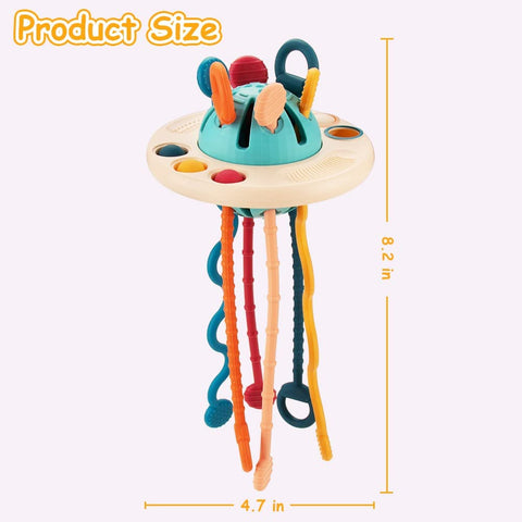Montessori Ufo Silicone Pulling Toy