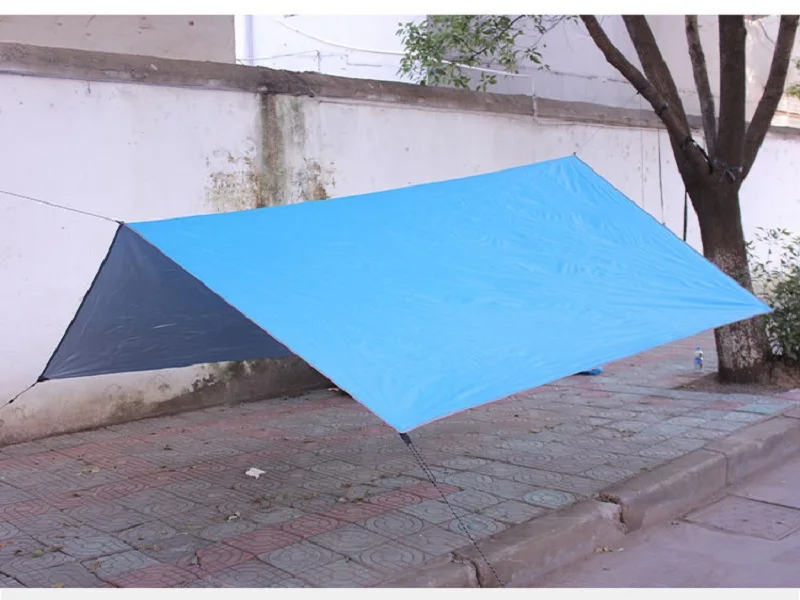 10 X 10 Ft Sail Canopy Rainproof Rain Fly Sun Shade Uv Resistant Heavy Duty Sand Sunshade