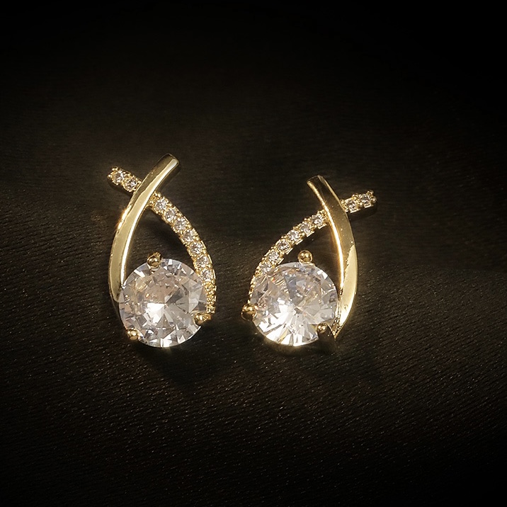 Last Day 50% Off – Diamond Round Stud Earrings