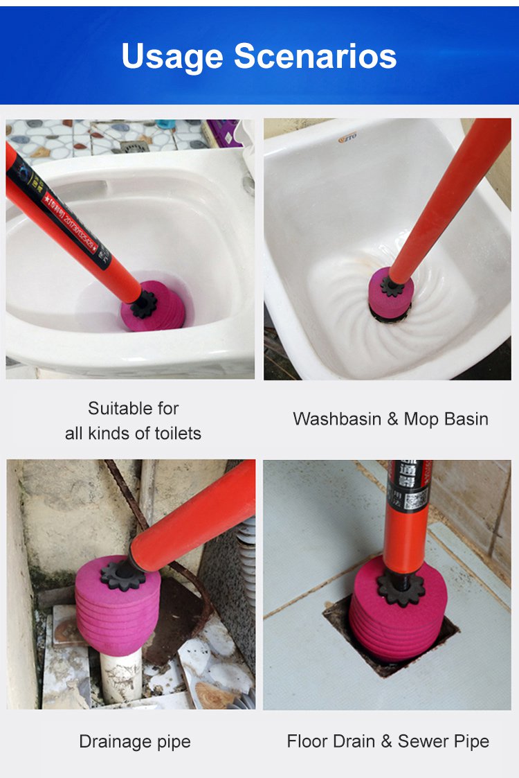 New Year Special Sale 49% Off – Household High-pressure Manual Toilet Drain Pipe Unblocker