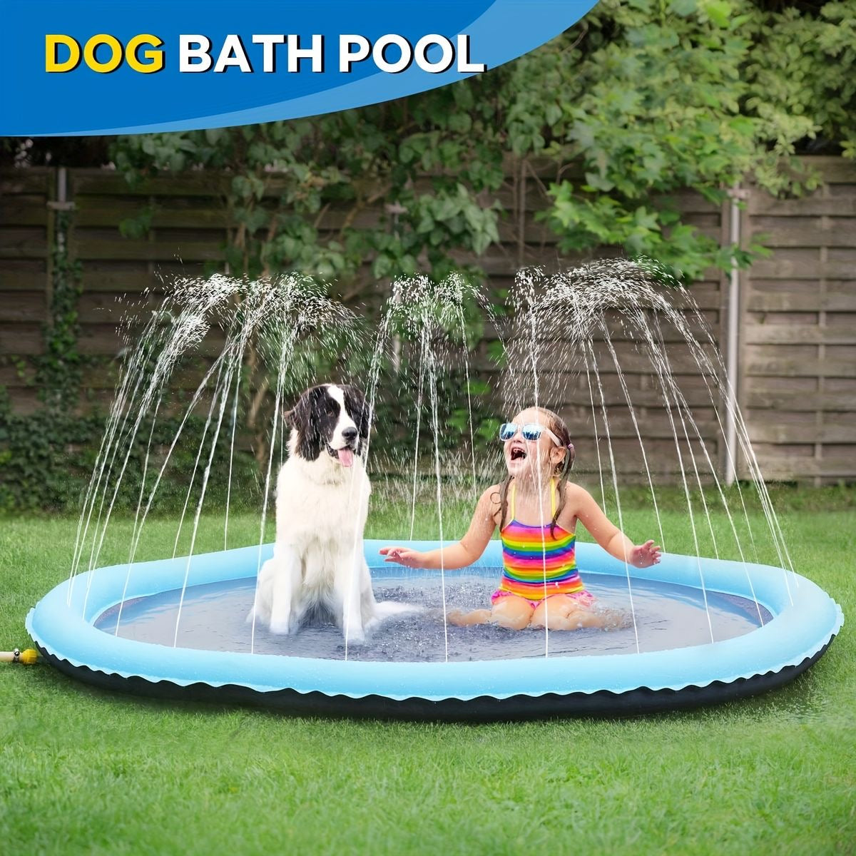 Dog Splash Pad Blue