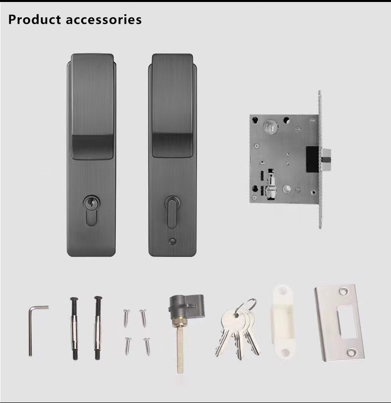 		Modern Style Open Luxury Door Handle Lock	