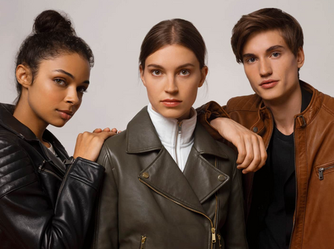 Washed Lambskin Leather Jacket