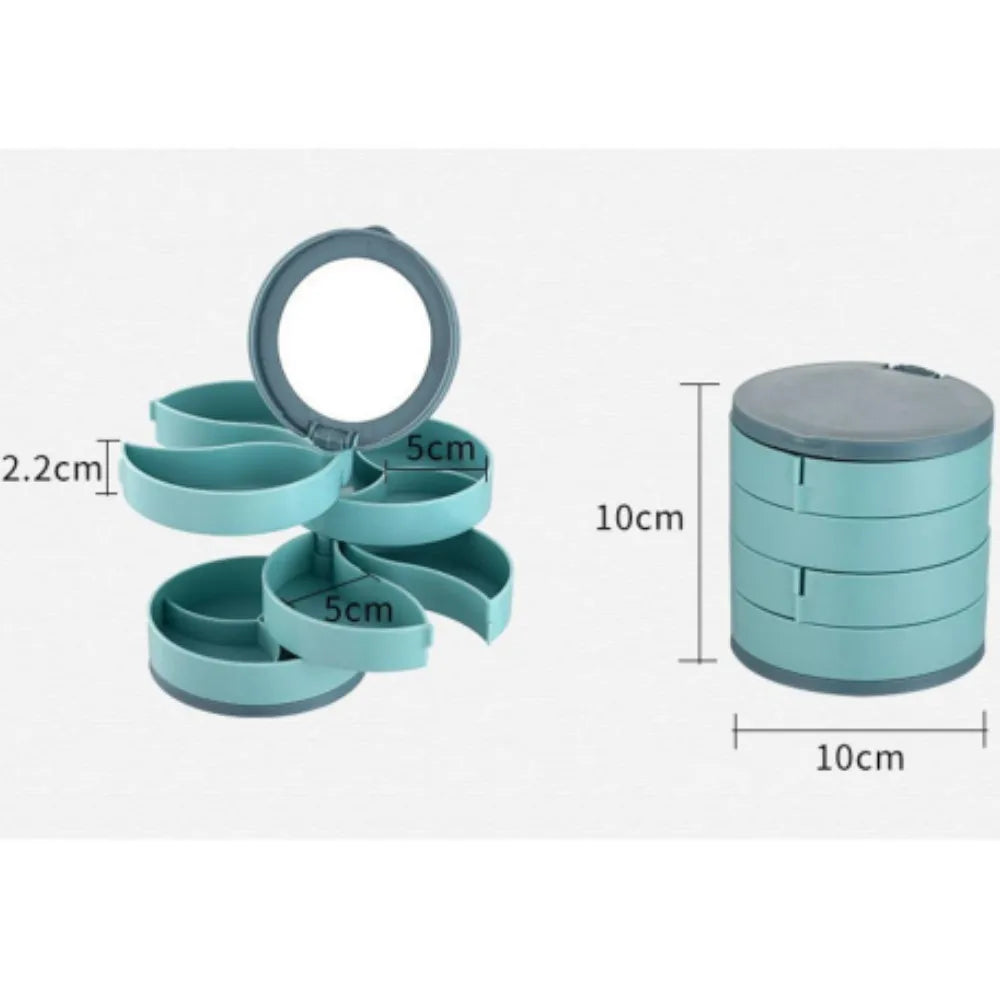 		Multi-layer Rotating  Jewelry Organizer Storage	
