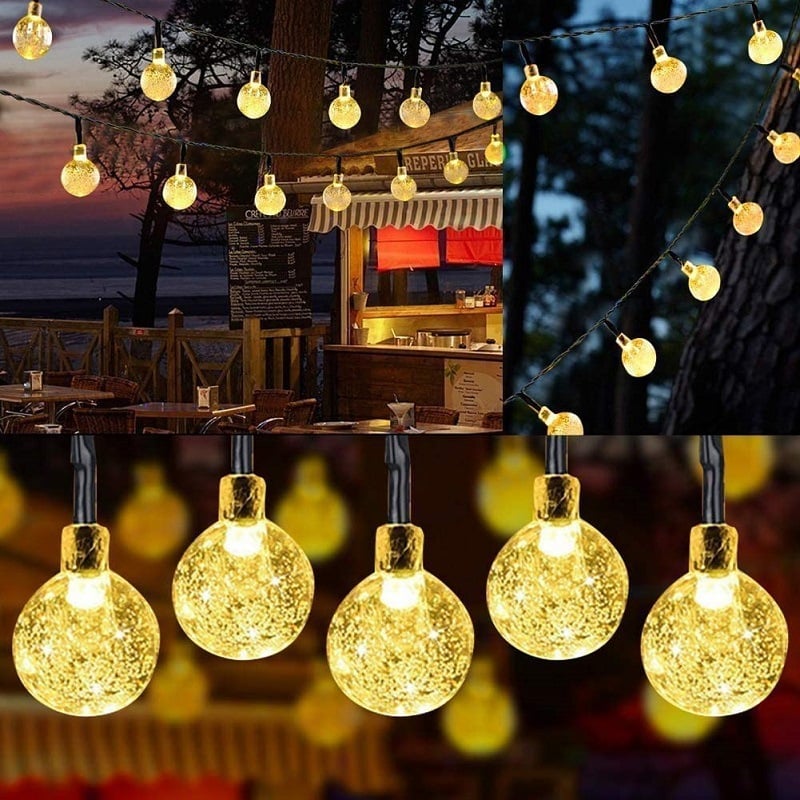 2024 New Outdoor-solar Bubble-balls String Lights