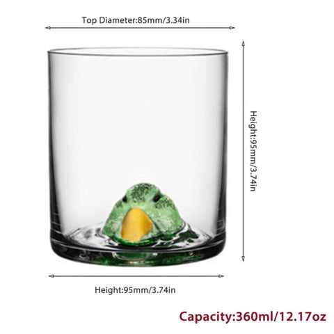 3d Animal Ultra Clear Unique Wine Glass