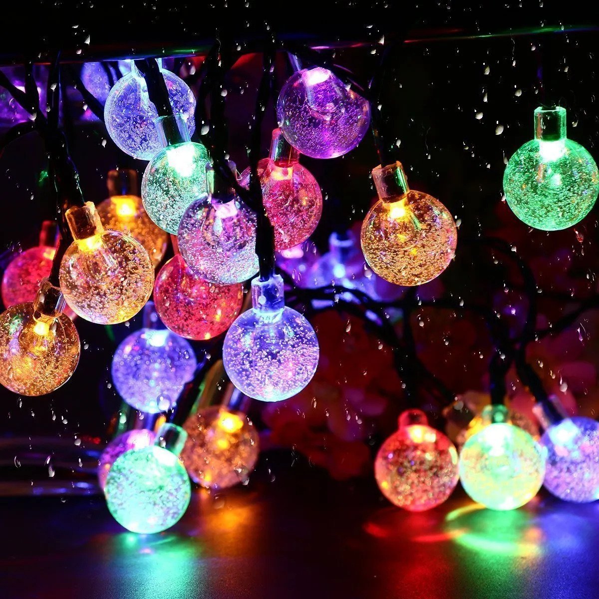 2024 New Outdoor-solar Bubble-balls String Lights
