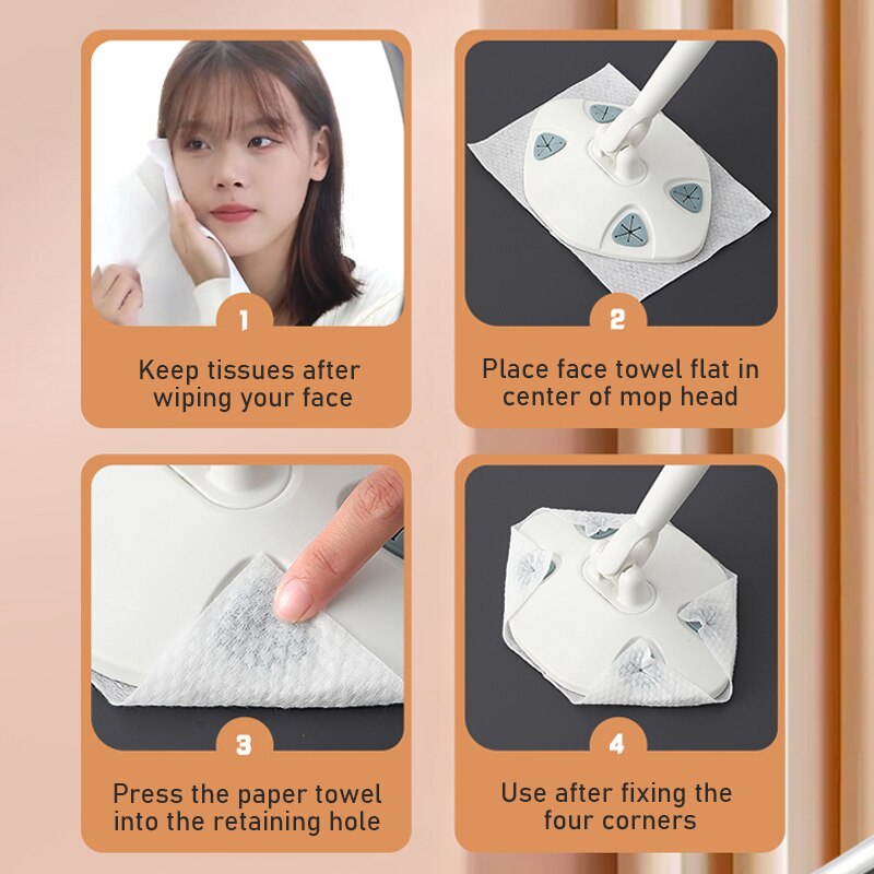 Lazy Clean Triangular Towel-mop