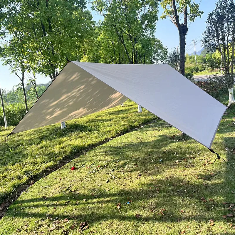 10 X 10 Ft Sail Canopy Rainproof Rain Fly Sun Shade Uv Resistant Heavy Duty Sand Sunshade