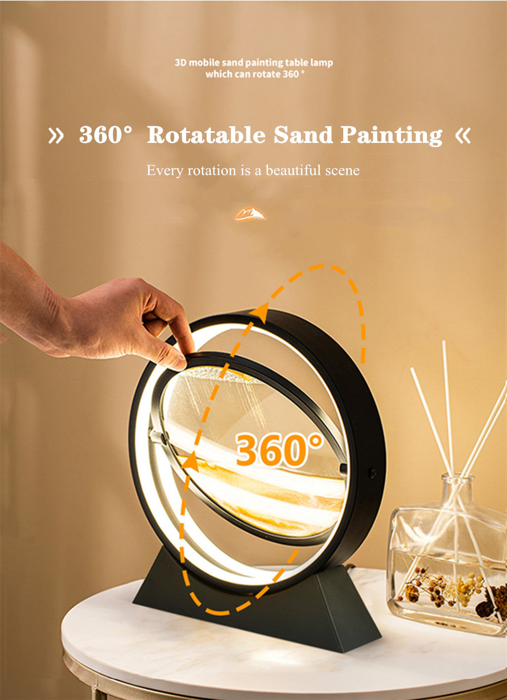 3d Led Painting Sand Art Decor