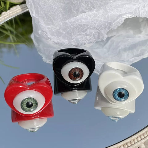 		Resin Lucky Eye Gothic Ring	
