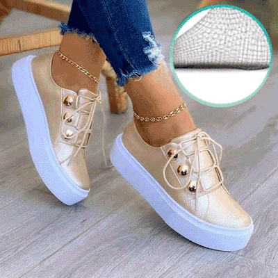 Last Day Promotion 50% Off – Women’s Super Comfortable Leather Shoes With A Round Toe