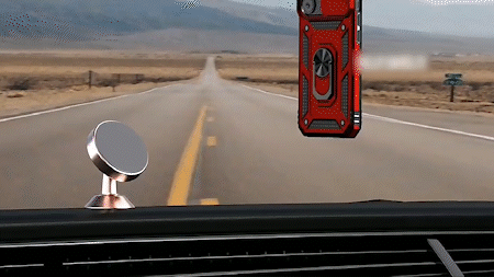 Magnetic Car Finger Ring 3-in-1 Phone Case