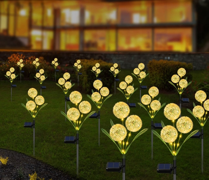 Garden Glow Solar-powered Dandelion Lights