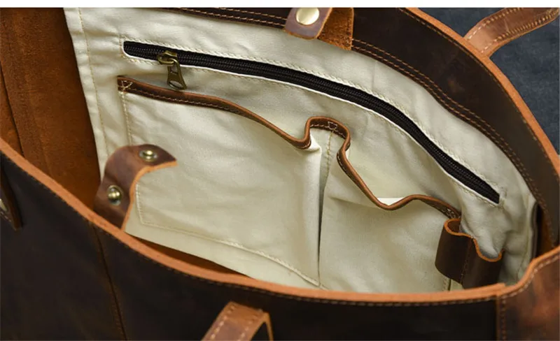 Leather Handbag Womens Shoulder Shopping Tote Bag