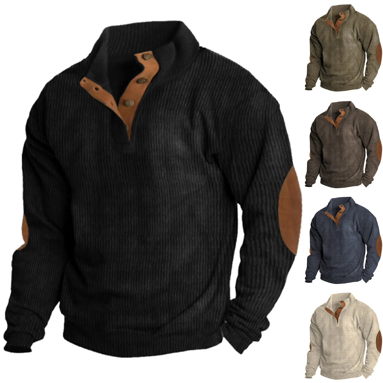 Casual Stand-collar Sweatshirts For Men