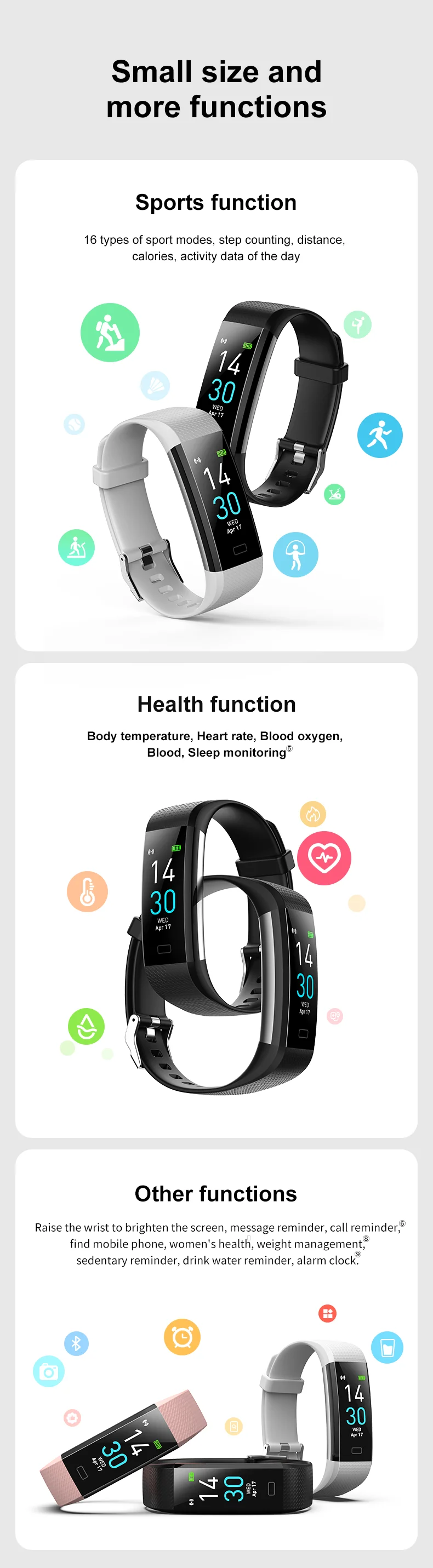 Convenient Blood Pressure Smartwatch And Heart Rate Monitor