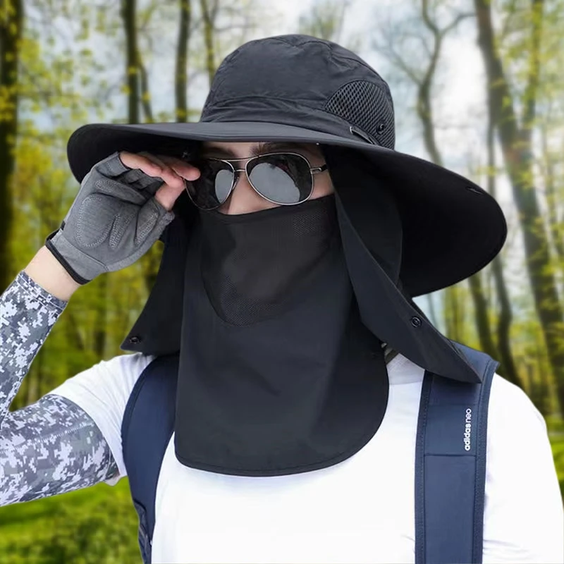 Breathable Wide Brim Outdoor Sun Protection Fishing Hat