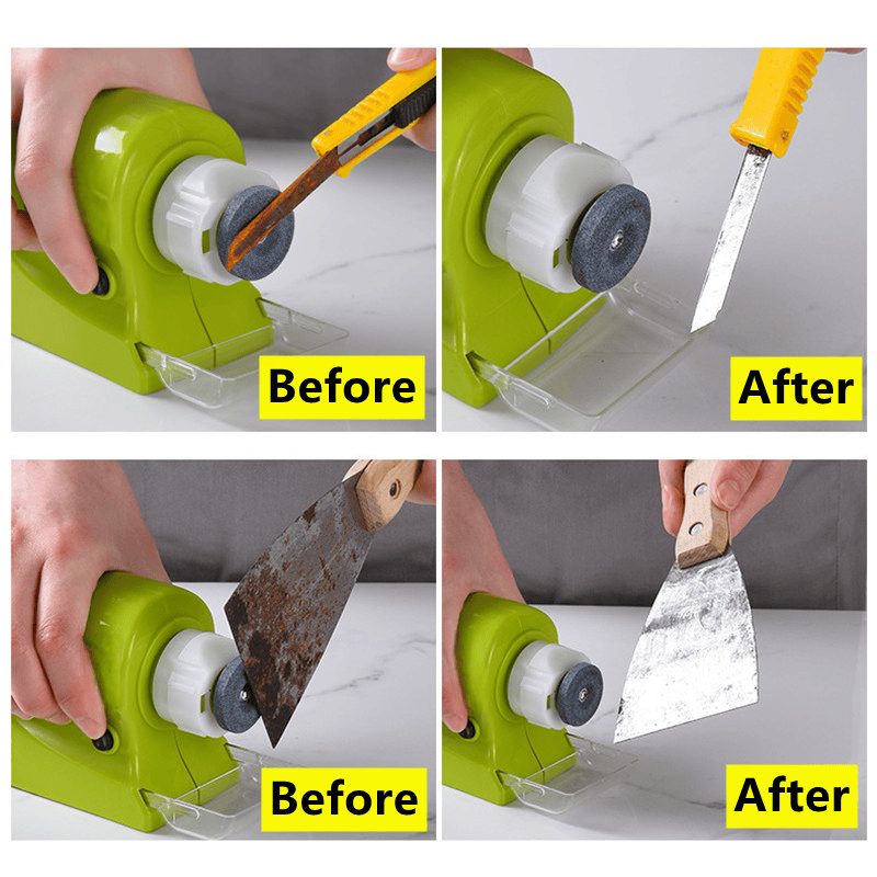 Cordless Motorized Blade Sharpener Electric Knife Sharpener