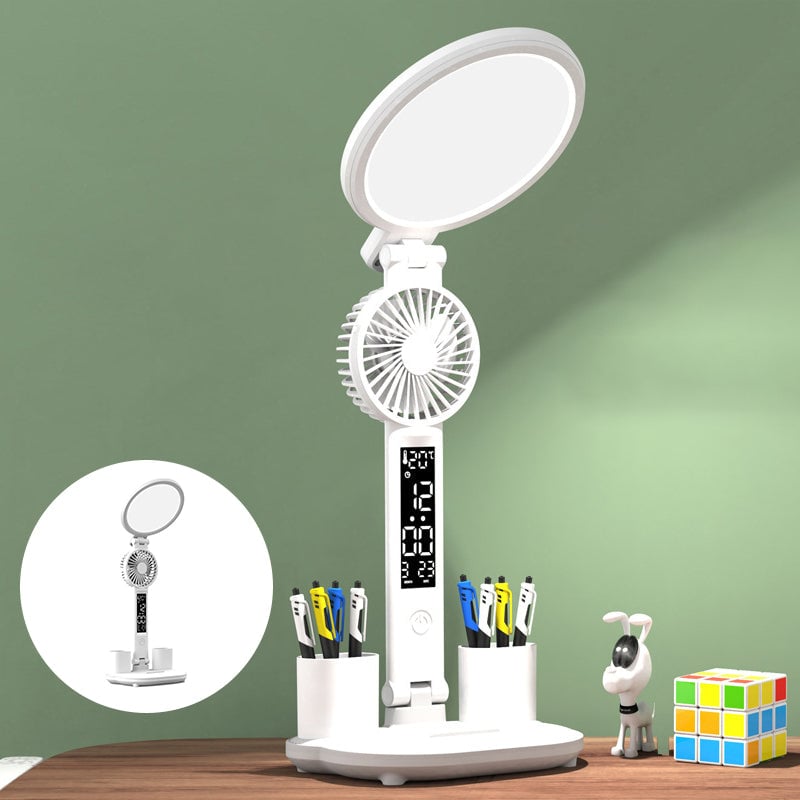 Desk Lamp Plug-in Led Fan Light Foldable Eye Protection Reading Night Light