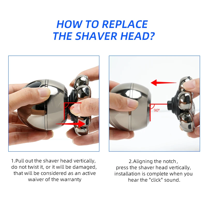 7d Portable Waterproof Electric Shaver
