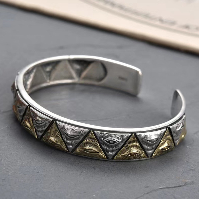 925 Silver Egyptian Horus Eye Bracelet
