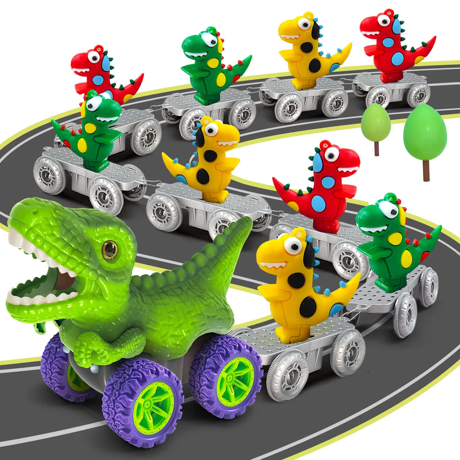 Dinosaur Cars & Racing Tracks