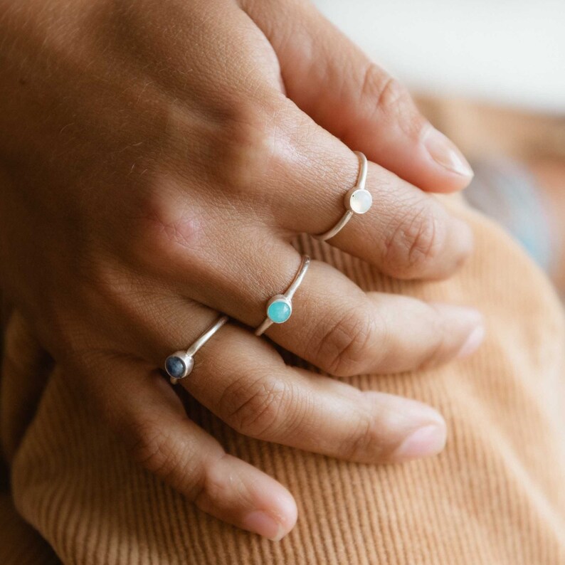 Exquisite Gemstone Sterling Silver Ring