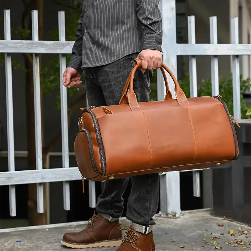 Large Travel Bag - Premium Leather