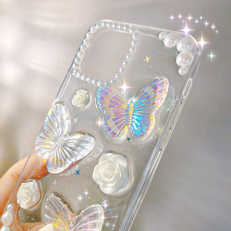 Clear Butterfly Iphone Case