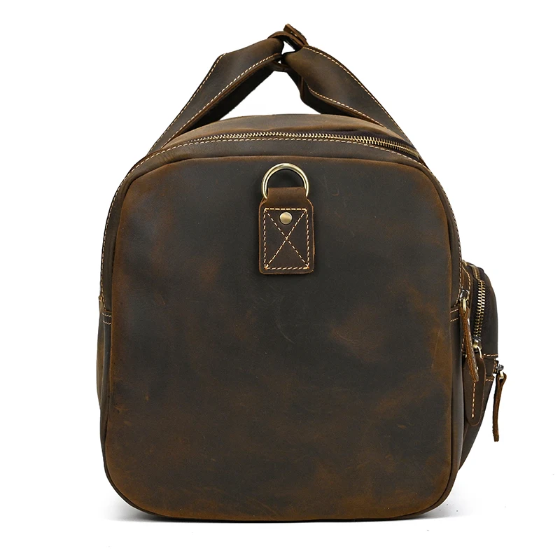 Johanna Wide Open Travel Duffel Bag - Dark Oak