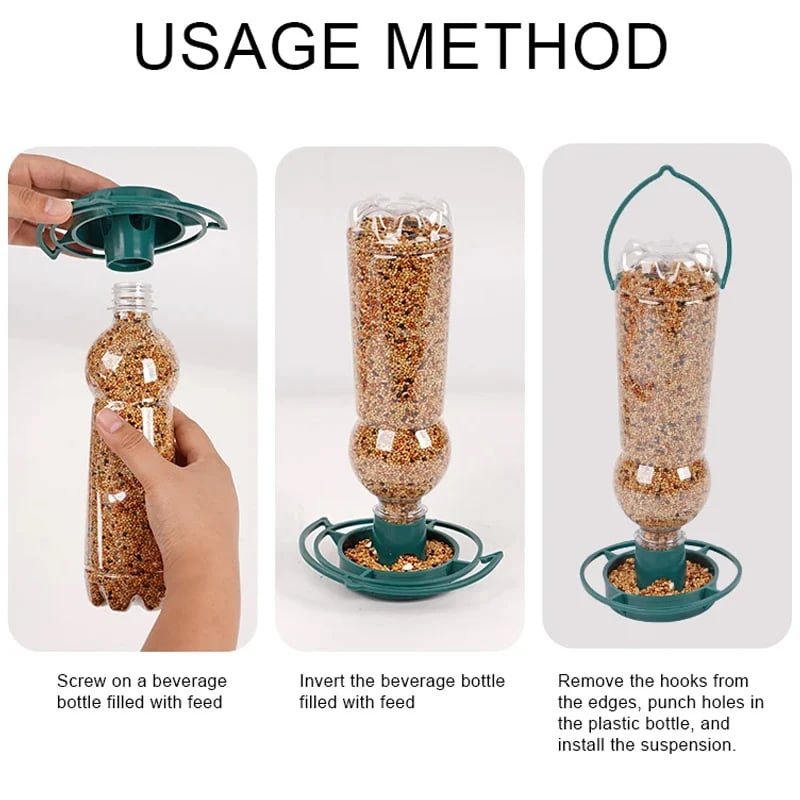 Automatic Hanging Bird Feeder For Garden
