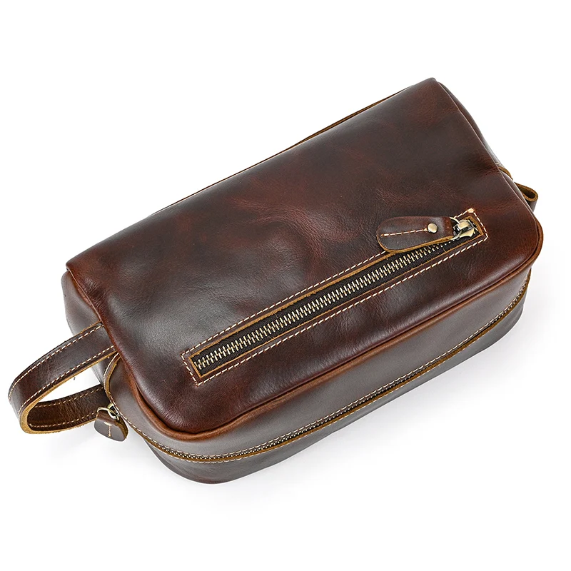 Large Toiletry Bag Made Of Premium Leather