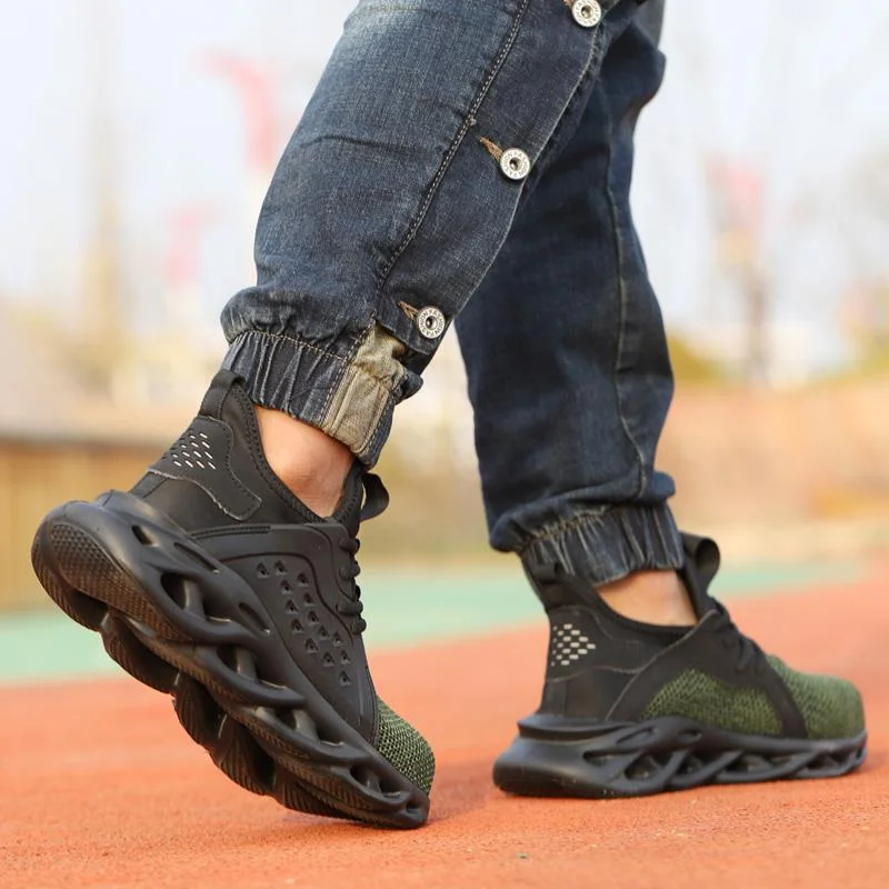 Breathable Mesh Steel Toe Shoes