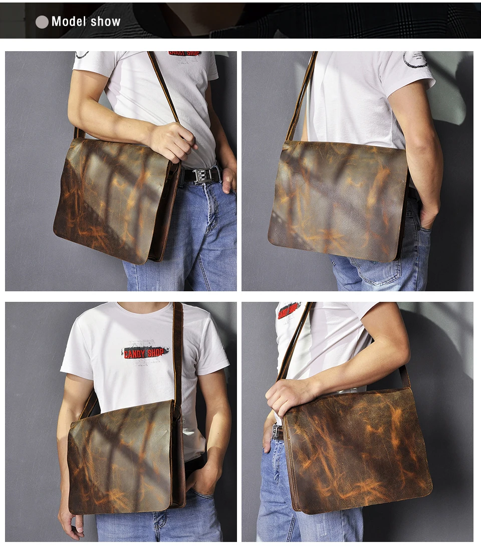 Leather Laptop Bag Berlin - Sandel