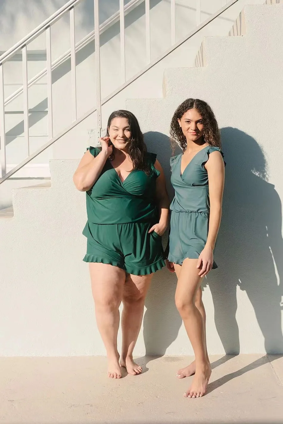 Built In Bra And Leggings Swim Romper