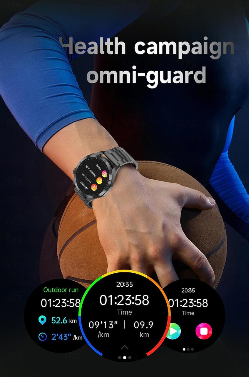 2024 New Blood Glucose Smart Watch Ecg Monitoring Blood Pressure Body Temperature Smartwatch